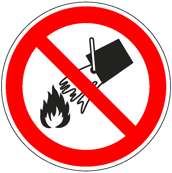 P011 - Verboden met water te blussen